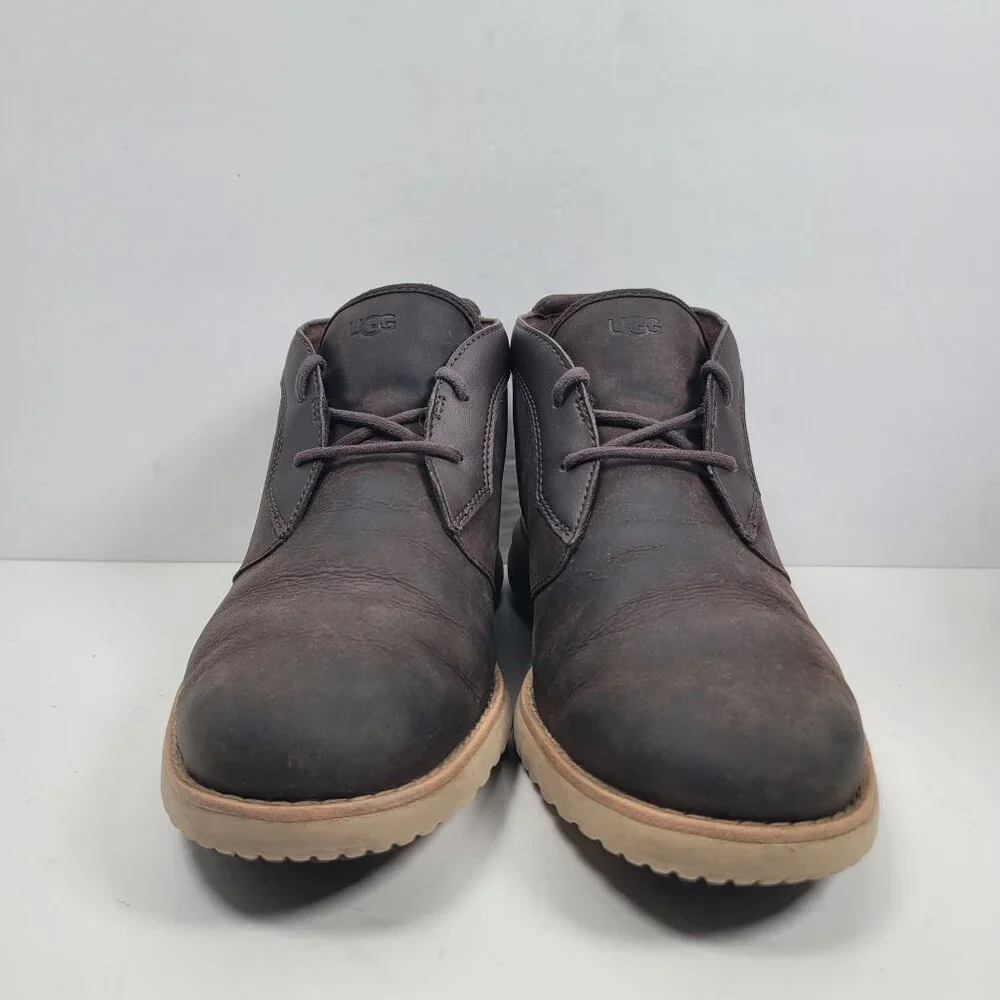 UGG Union Men's Brown Ankle Leather Chukka Boots S/N1104976 US Size 9.5